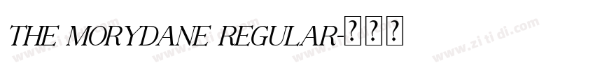 The Morydane Regular字体转换 The Morydane Regular字体转换